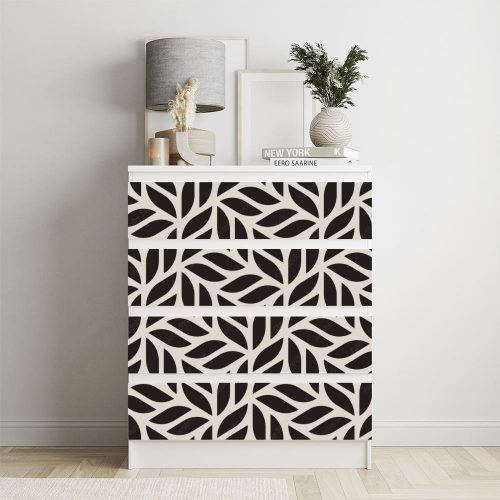 IKEA MALM bútormatrica - levél geometria