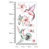 Gyerekszoba falmatrica - Repülő kolibrik virágokkal