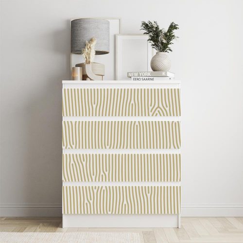 IKEA MALM bútormatrica - sárga erezet