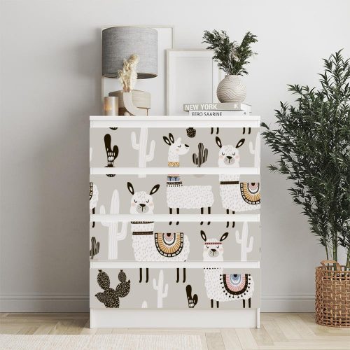 IKEA MALM bútormatrica - perui láma