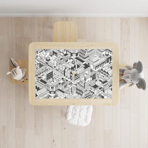 IKEA FLISAT asztal bútormatrica - Városi panoráma